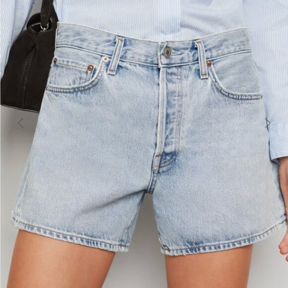 AGOLDE Parker long shorts.  Worn twice from Goop! - Picture 1 of 4